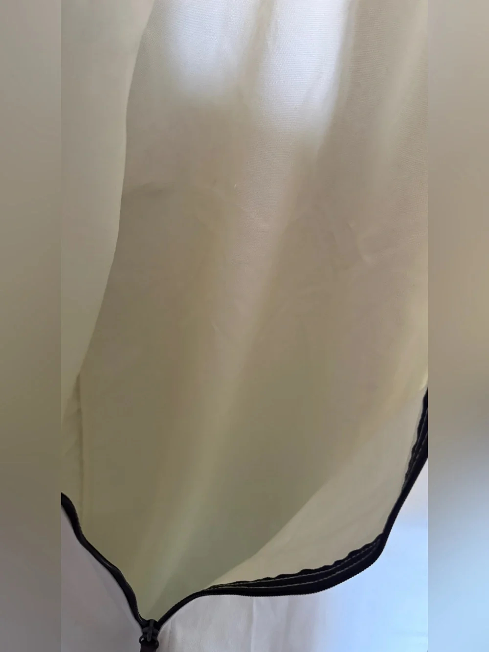 Hermès Garment Bag Travel Suit Cover 60” Foldable Ivory Brown Logo